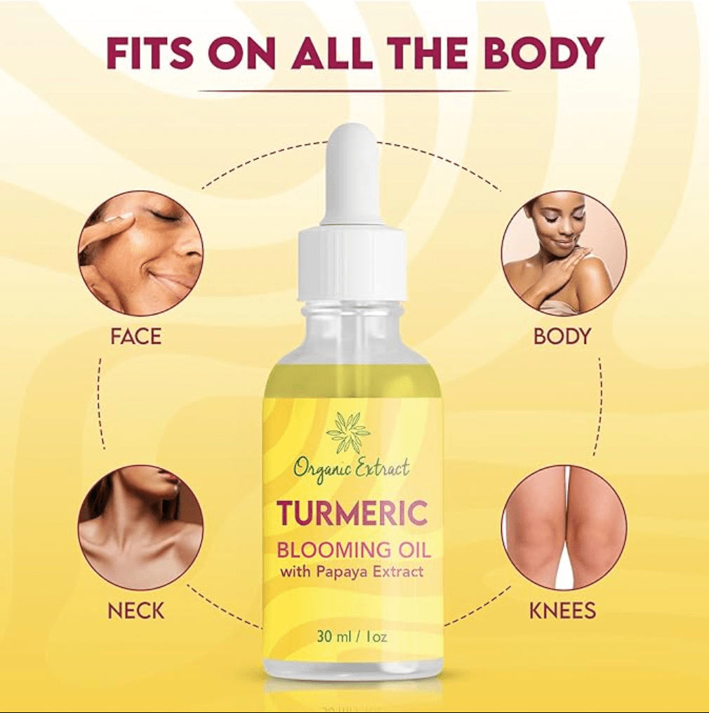 Organic Extract Turmeric Blooming Oil - 1oz - Beauty Exchange Beauty Supply