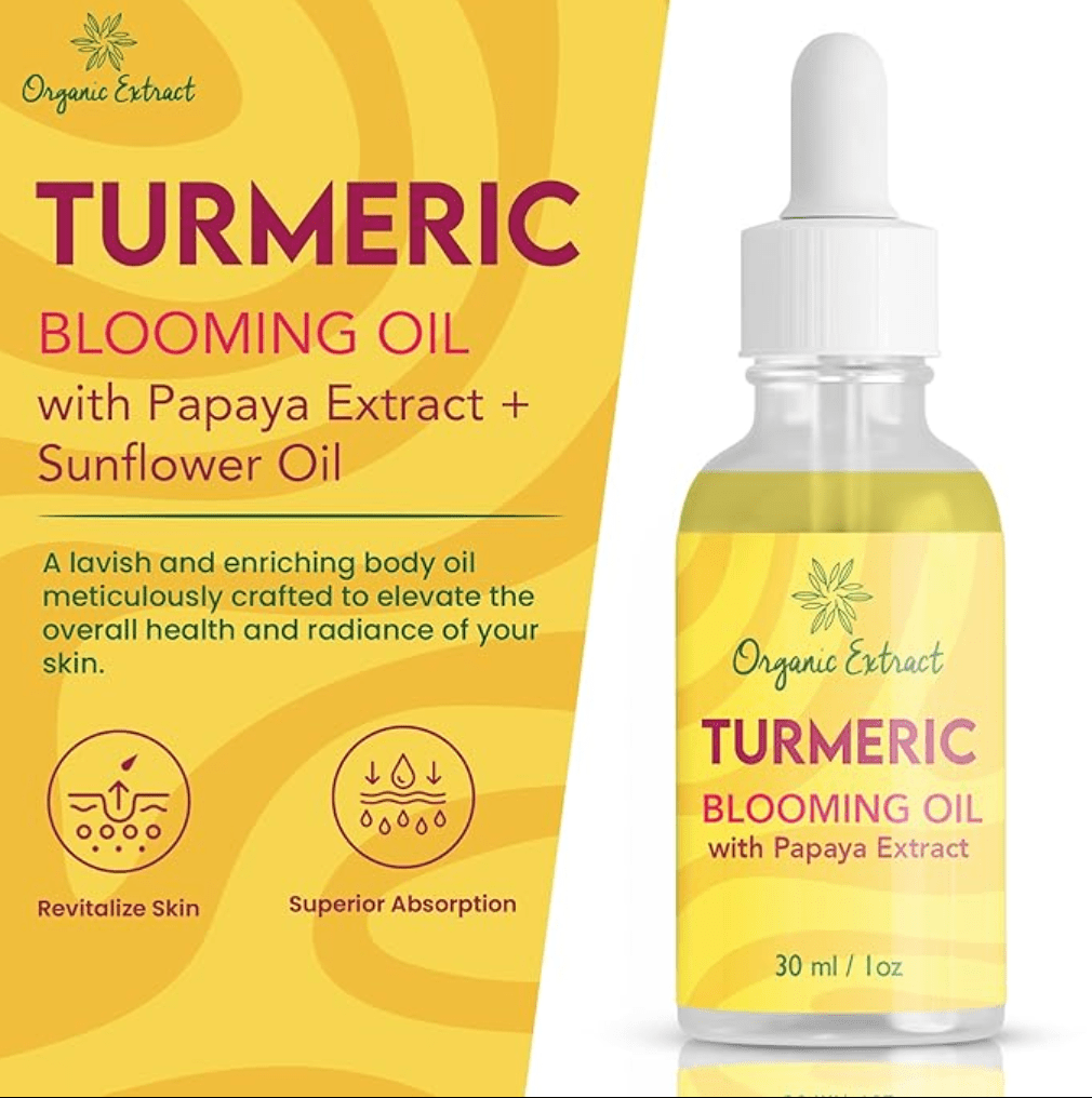 Organic Extract Turmeric Blooming Oil - 1oz - Beauty Exchange Beauty Supply