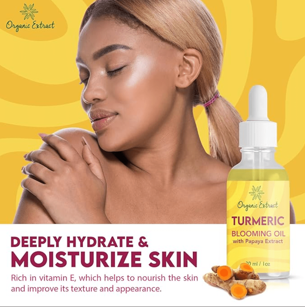 Organic Extract Turmeric Blooming Oil - 1oz - Beauty Exchange Beauty Supply