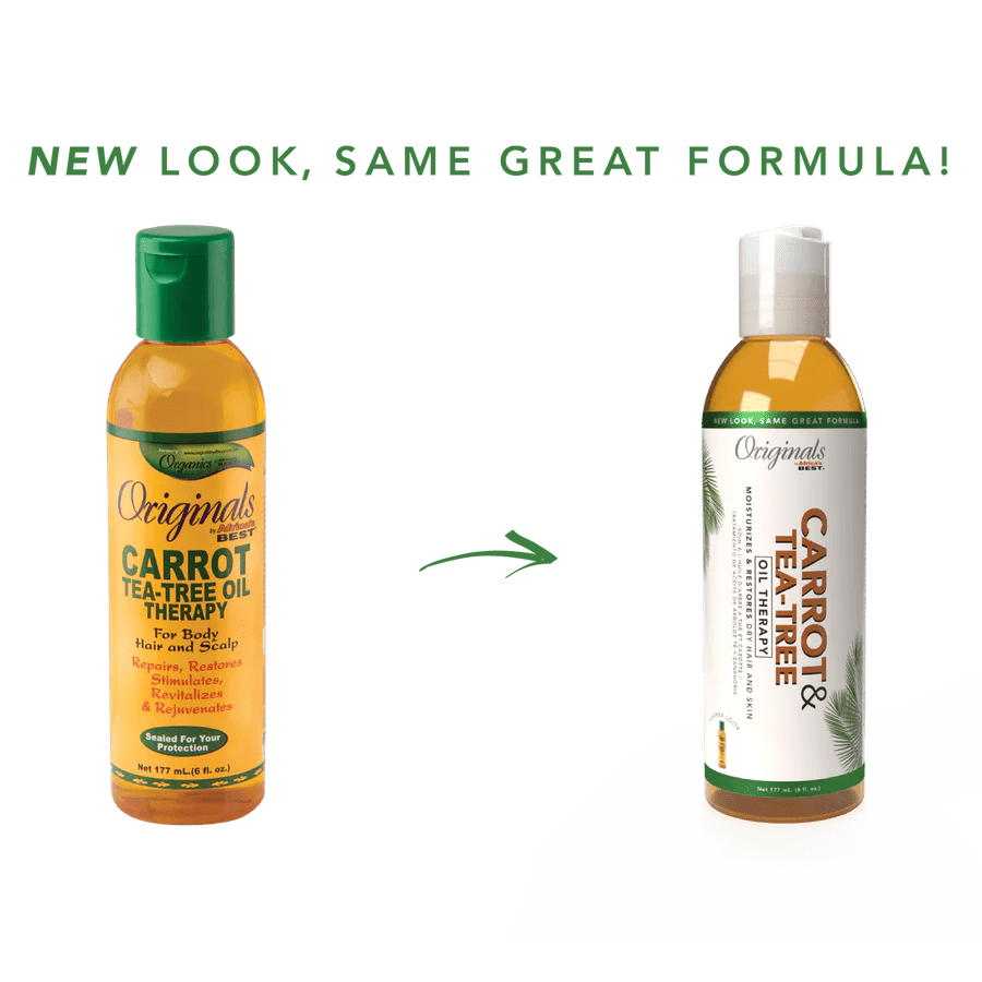 Originals by Africa’s Best Carrot & Tea Tree Oil Therapy | Moisturizing Treatment for Dry Hair & Skin – Nourishing, Soothing, & Unisex – 6 fl oz - Beauty Exchange Beauty Supply