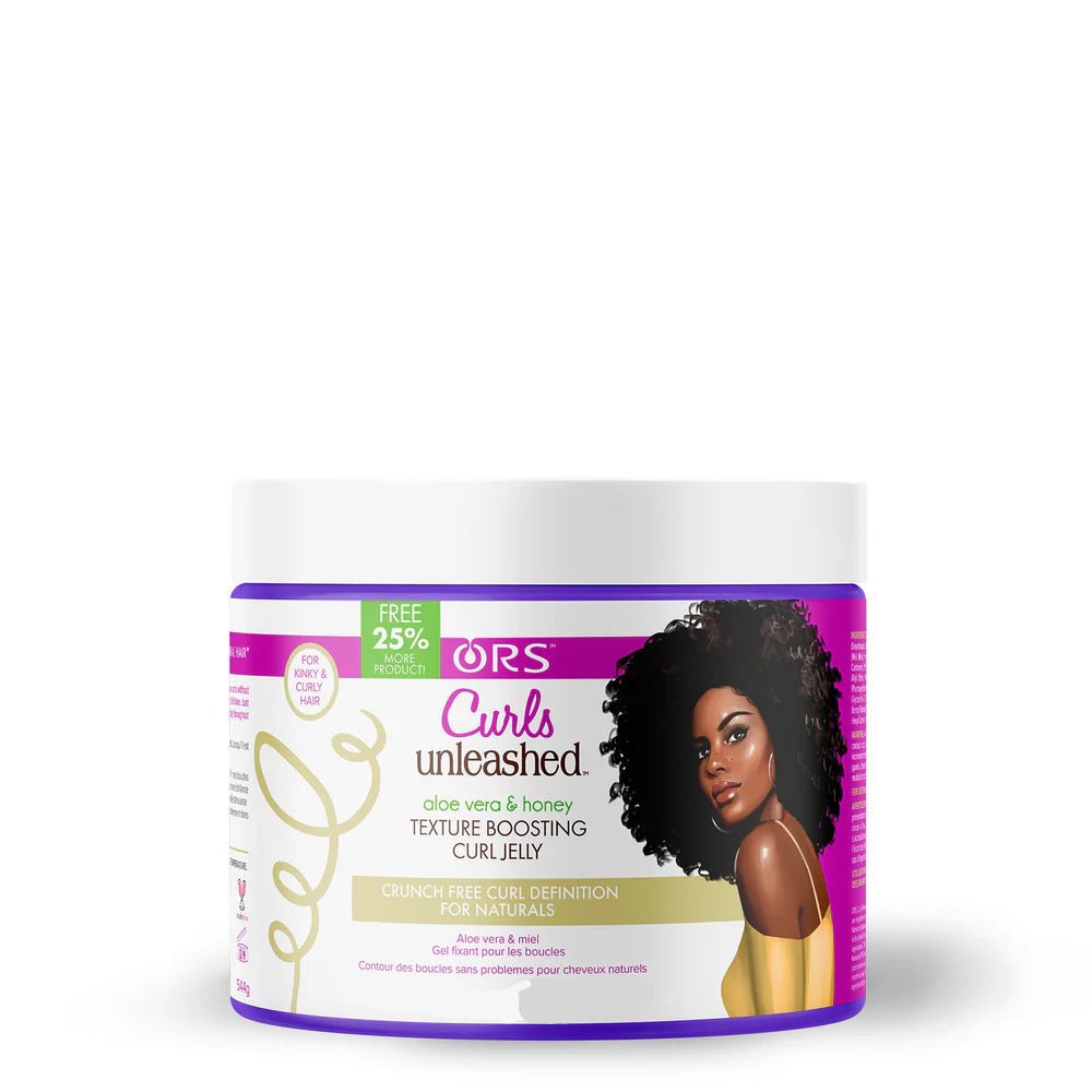 ORS Curls Unleashed – Shea Butter & Honey Creme + Aloe & Honey Jelly for Defined, Moisturized Curls – 20 oz - Beauty Exchange Beauty Supply