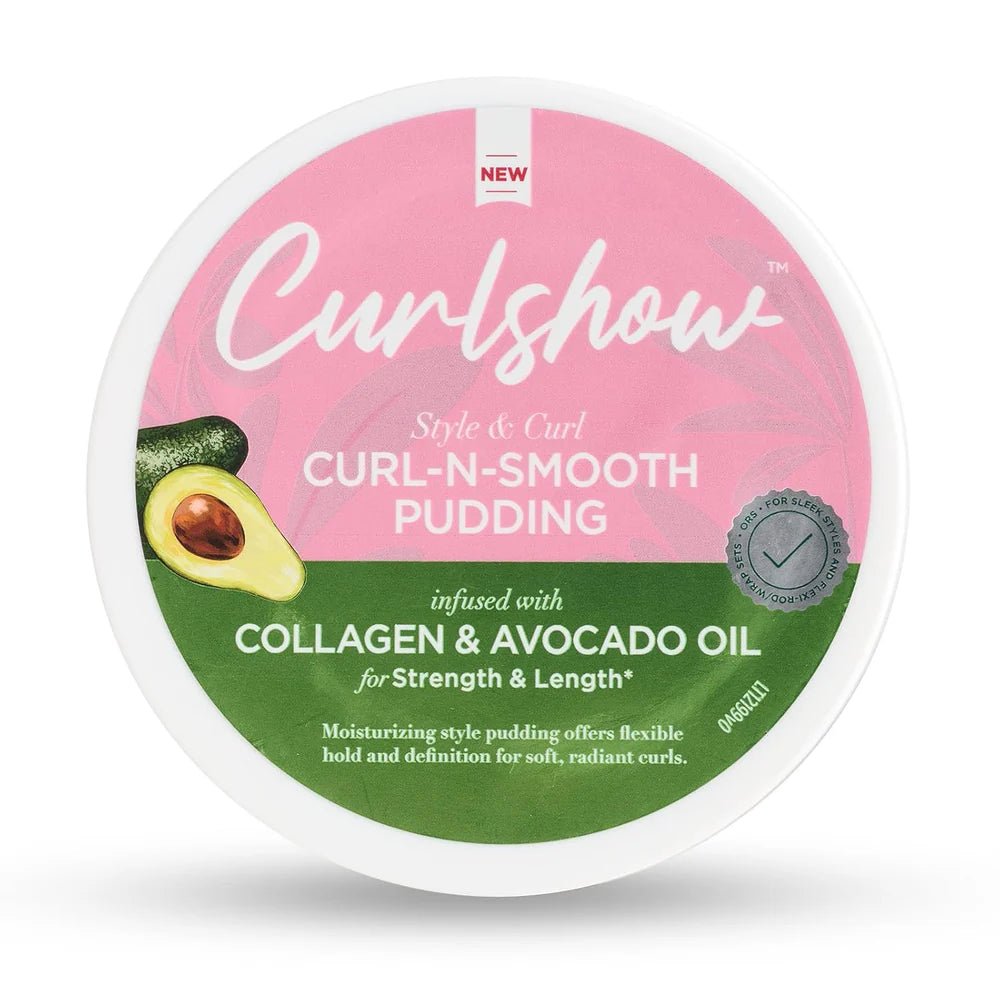 ORS Olive Oil Curlshow Curl - N - Smooth Pudding – Flexible Hold, Strength & Length – Infused with Collagen & Avocado Oil (12 oz) - Beauty Exchange Beauty Supply
