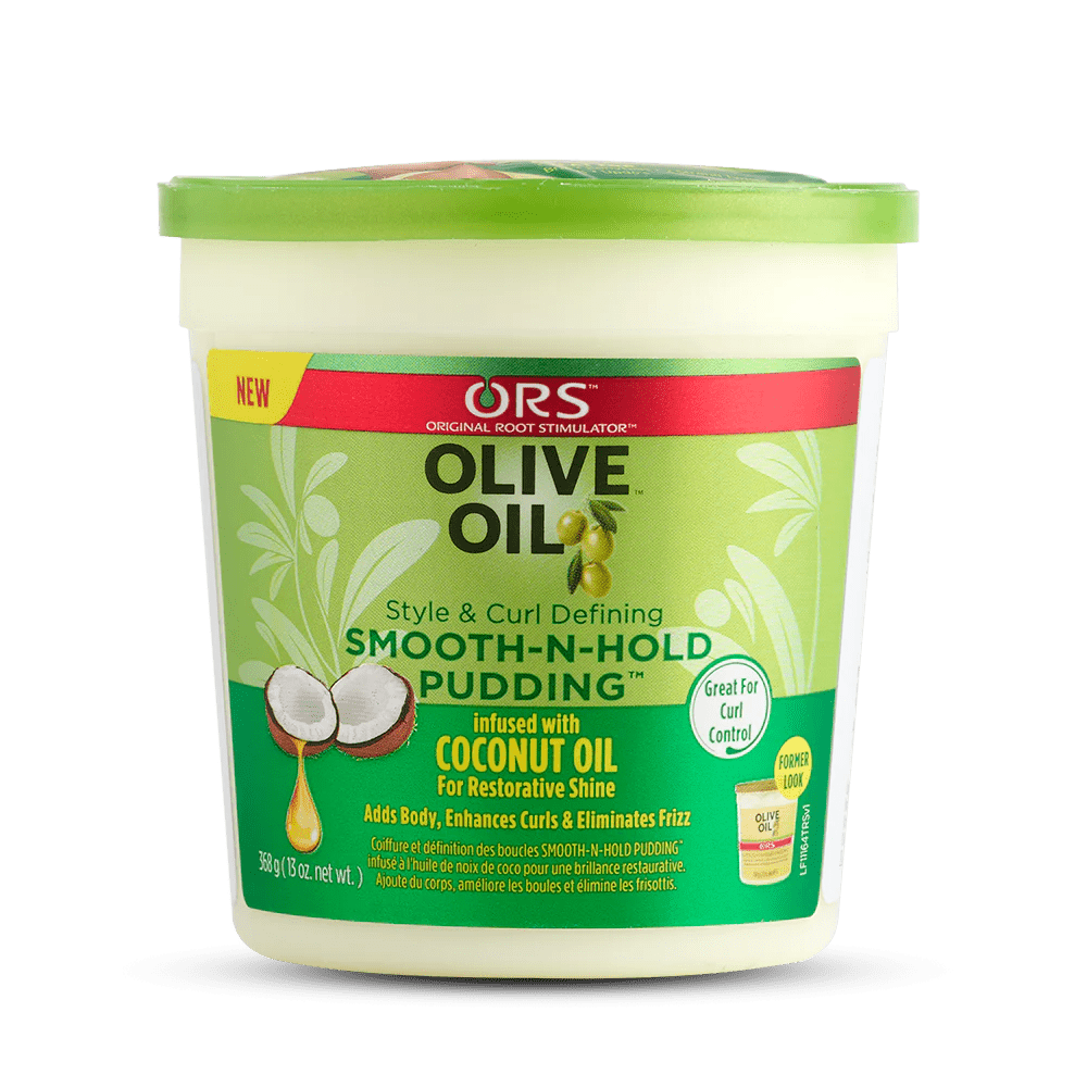 ORS Olive Oil Style & Curl Smooth - N - Hold Pudding (Alcohol - Free, Adds Shine) – 13.0 oz - Beauty Exchange Beauty Supply