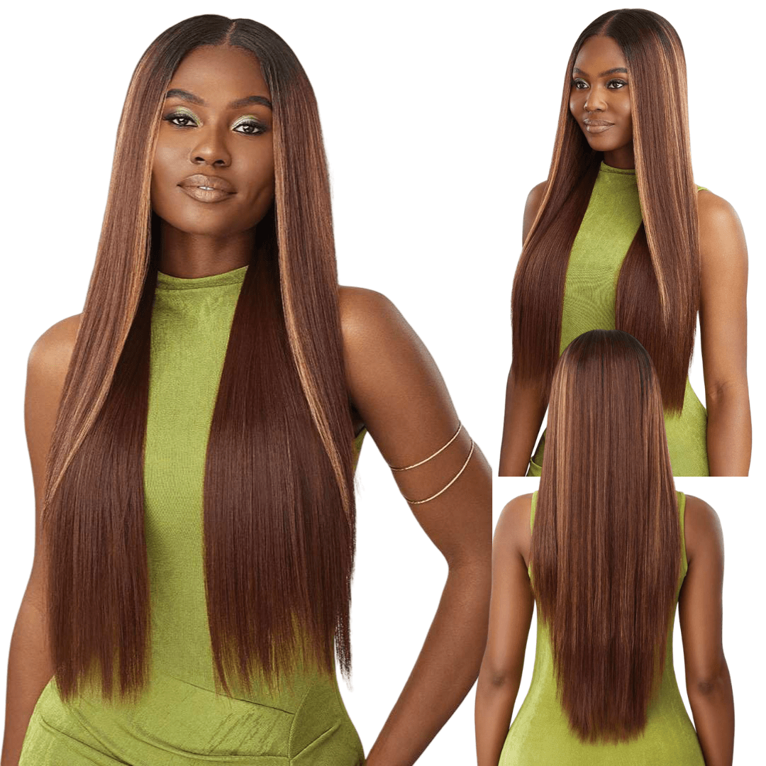 Outre 6x5 Pre - Cut Lace Closure Wig - HHB - Sleek Yaki 30" - Beauty Exchange Beauty Supply