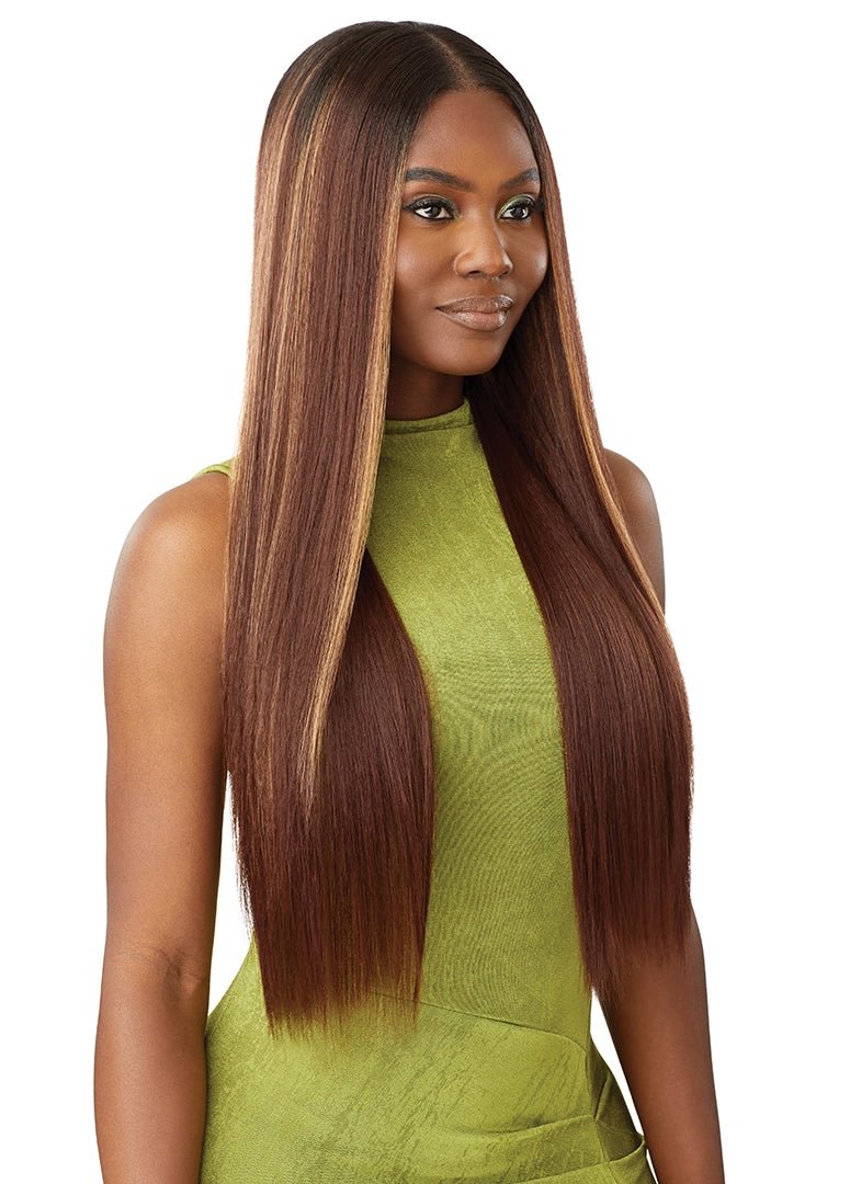 Outre 6x5 Pre - Cut Lace Closure Wig - HHB - Sleek Yaki 30" - Beauty Exchange Beauty Supply