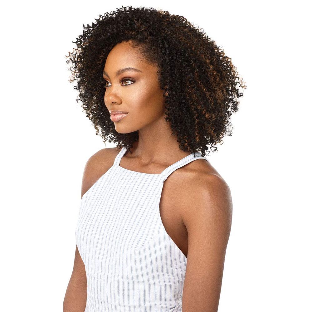 Outre Big Beautiful Hair Half Wig – 4A Sizzle Spiral | Heat - Resistant, Natural Texture, Flatter Cap & Secure Fit - Beauty Exchange Beauty Supply
