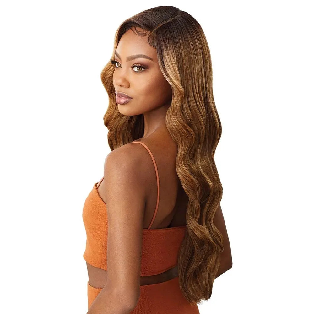 Outre Color Bomb Lace Front Wig – KIMANI | Long Body Wave with Salon - Blended Blonde Tones & Soft Swiss Lace - Beauty Exchange Beauty Supply
