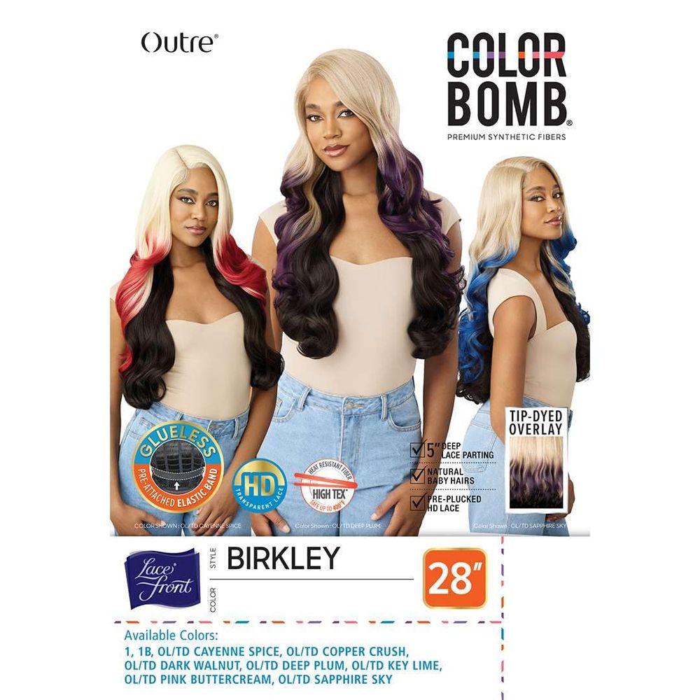 Outre Color Bomb Synthetic Lace Front Wig - Birkley - Beauty Exchange Beauty Supply