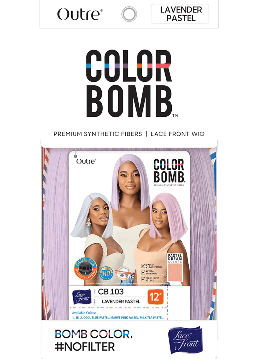Outre Color Bomb Synthetic Lacefront Wig - CB 103