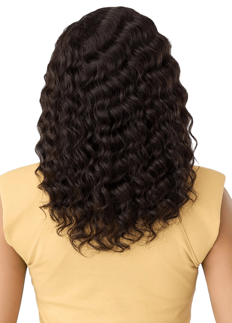 Outre EverRoot 100% Unprocessed Human Hair Half Wig - HH - Deep Wave 16” - Beauty Exchange Beauty Supply