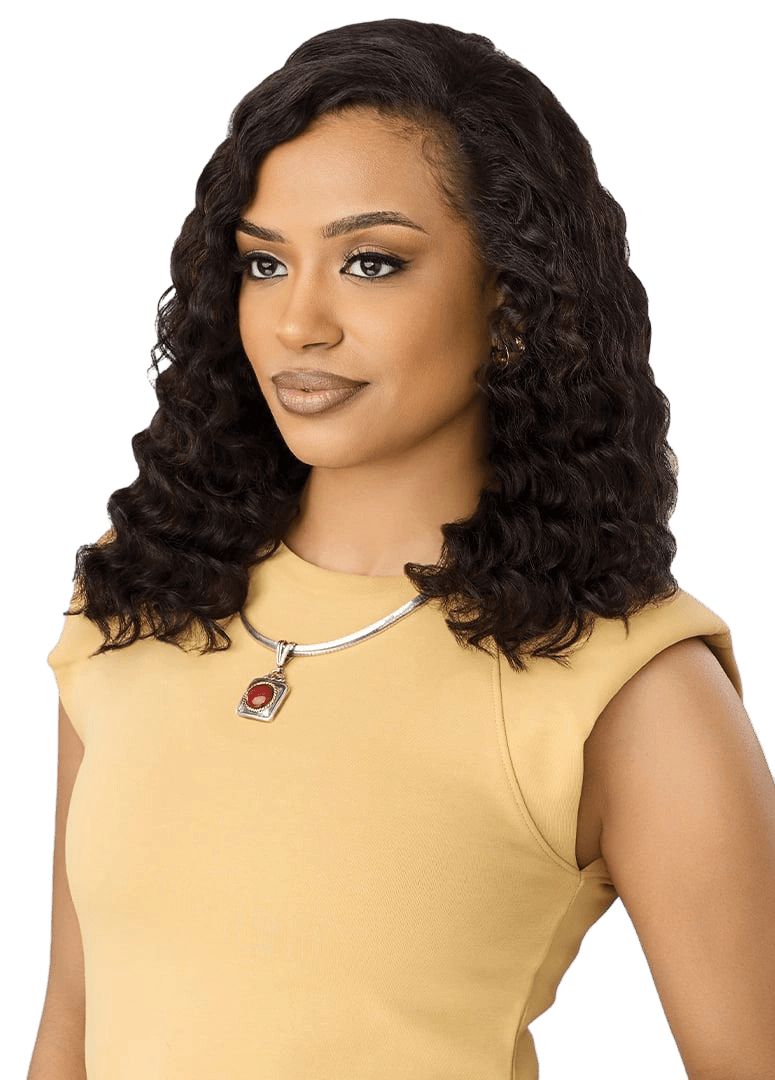 Outre EverRoot 100% Unprocessed Human Hair Half Wig - HH - Deep Wave 16” - Beauty Exchange Beauty Supply