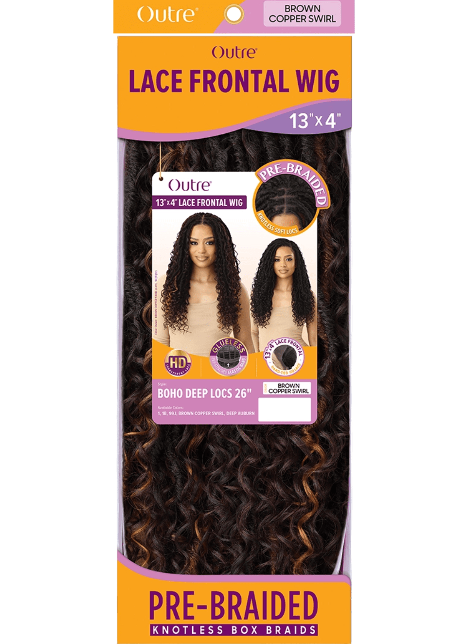 Outre Lace Frontal Wig 13x4 Boho Deep Locs - 26" - Beauty Exchange Beauty Supply