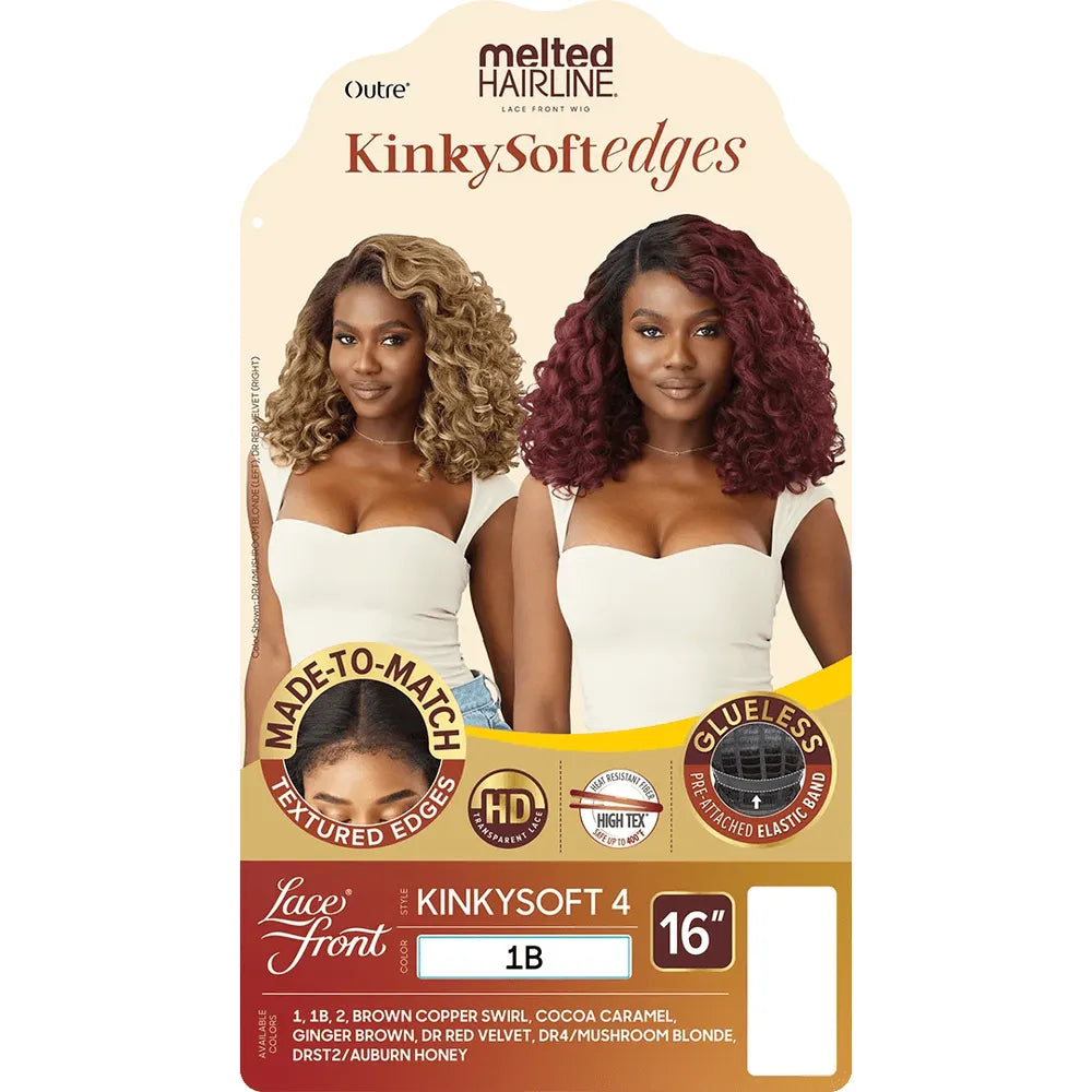 Outre Melted Hairline Kinky Soft Edges HD Lace Front Wig - Kinky Soft 4 - Beauty Exchange Beauty Supply
