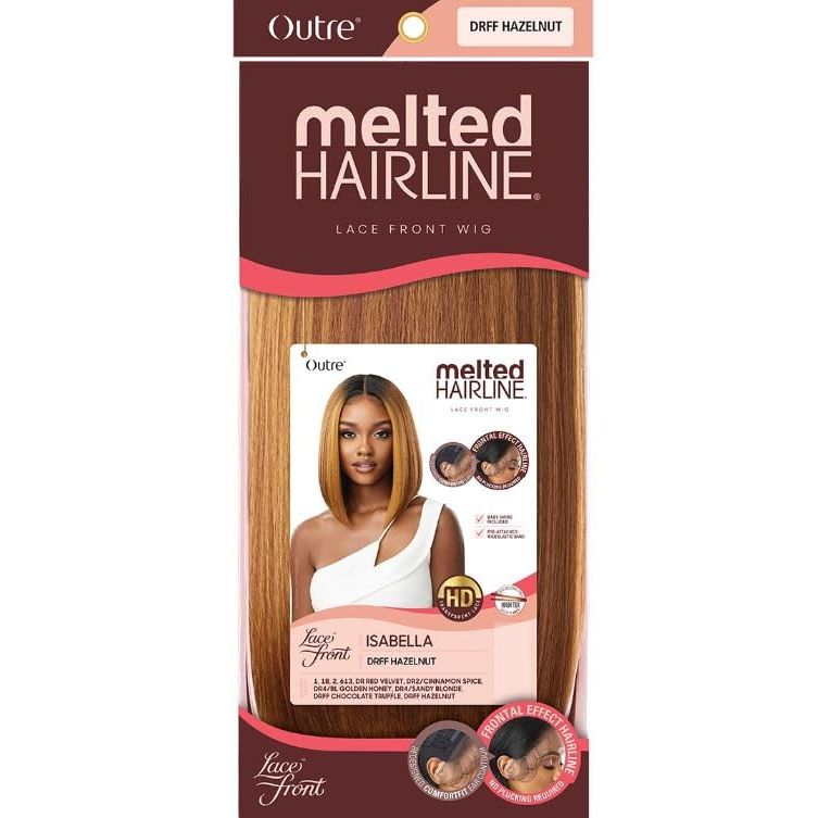 Outre Melted Hairline Lace Front Wig – Isabella | Sleek Layers, Natural Melt | 20” - Beauty Exchange Beauty Supply