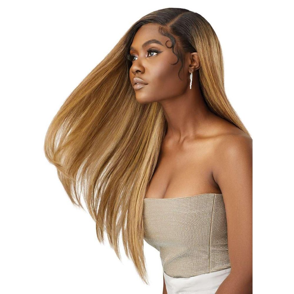 Outre Melted Hairline Swirlista Lace Front Wig – 101 | Soft Curls + Pre - Plucked HD Lace Natural & Bold Blends - Beauty Exchange Beauty Supply