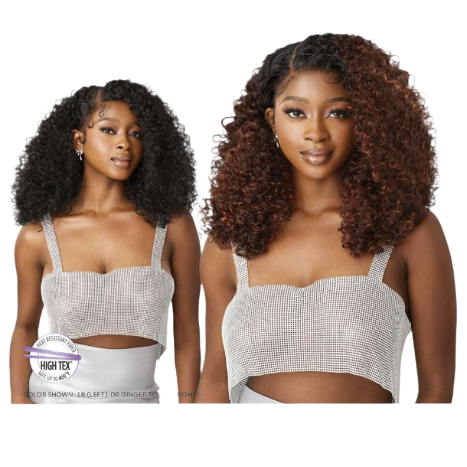 Outre Melted Hairline Swirlista Lace Front Wig – 103 | Spiral Curl Layers + Seamless HD Lace Bold Colors, Natural Fit - Beauty Exchange Beauty Supply