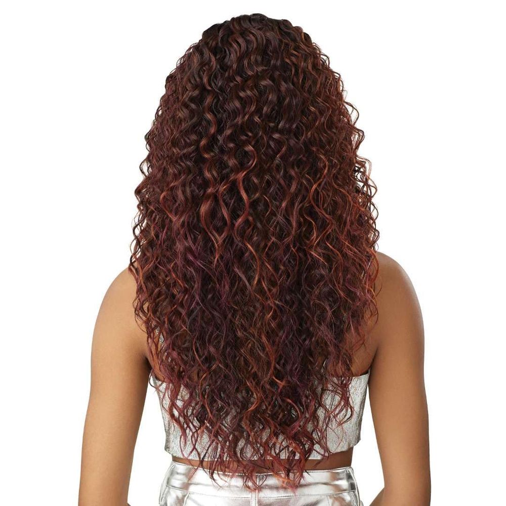 Outre Melted Hairline Swirlista Lace Front Wig – 111 | Rich Spiral Texture + Seamless HD Lace Front Natural Look Meets Bold Color Choices - Beauty Exchange Beauty Supply