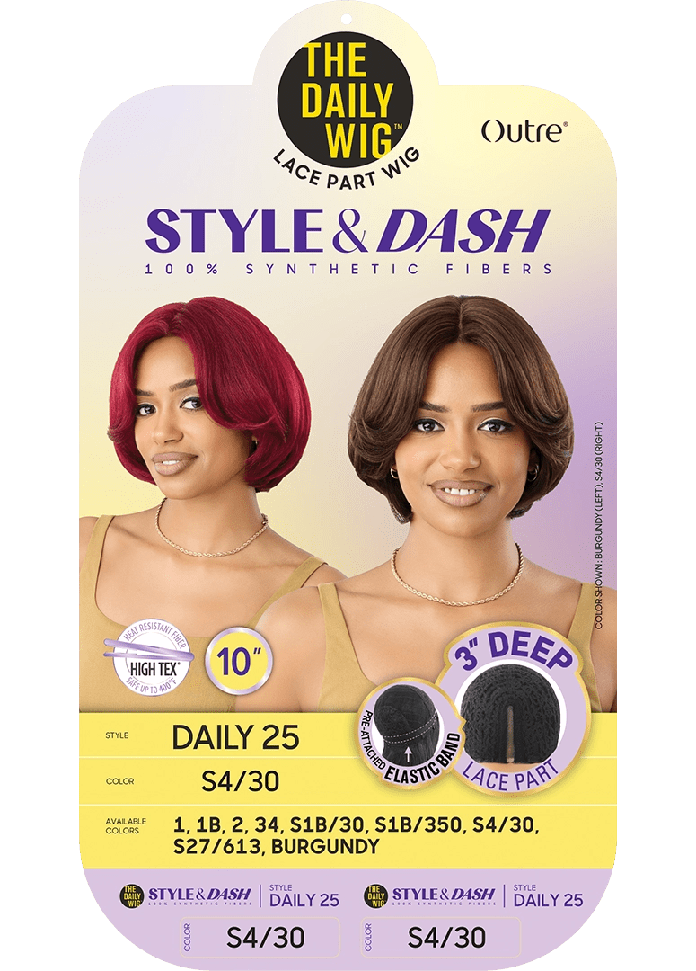 Outre Model Daily 25 Synthetic Lace Part Wig – 10" - Beauty Exchange Beauty Supply