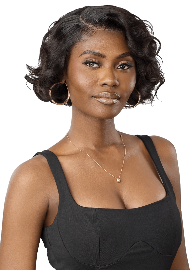 Outre MyTresses Black Label 13x5 Lace Frontal Wig 100% Unprocessed Human Hair - HH-Body Curl Bob - Beauty Exchange Beauty Supply