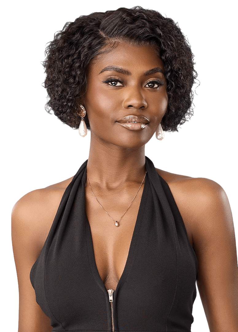 Outre MyTresses Black Label 13x5 Lace Frontal Wig 100% Unprocessed Human Hair - HH-Natural Curly Bob - Beauty Exchange Beauty Supply