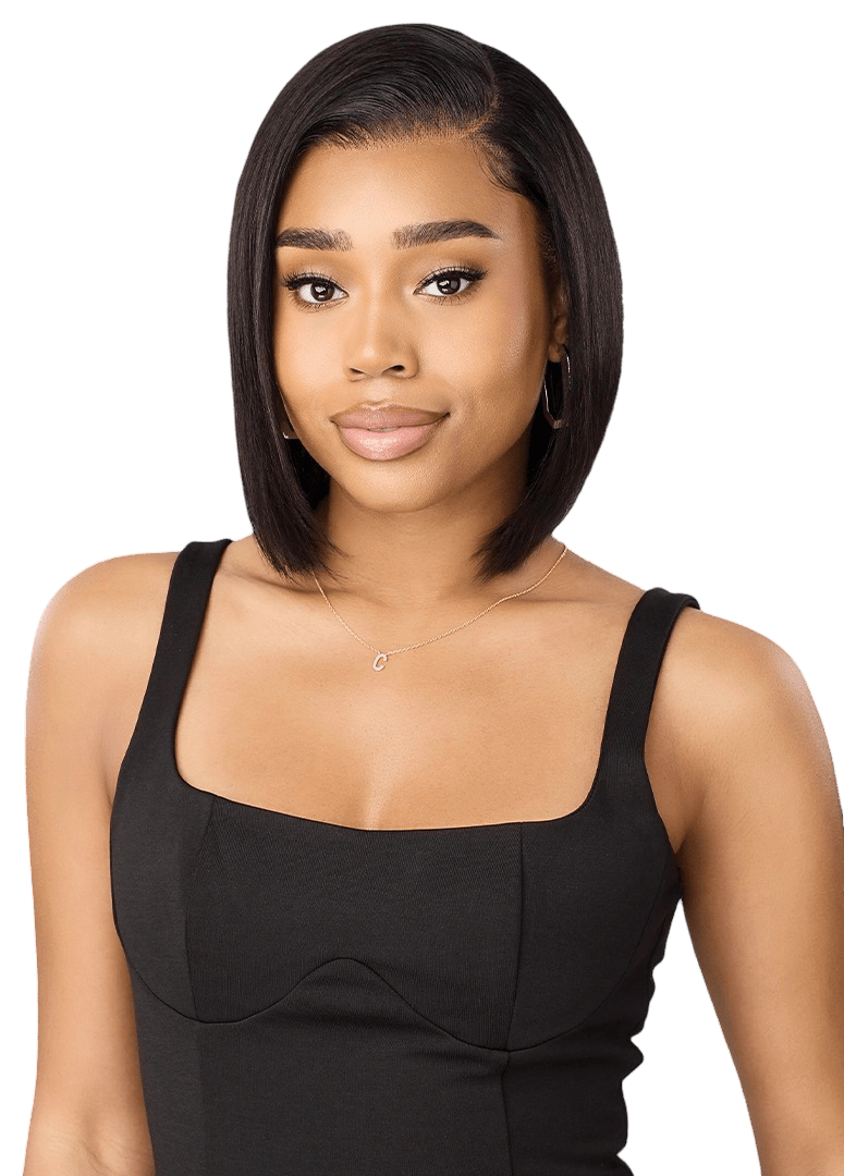 Outre MyTresses Black Label 13x5 Lace Frontal Wig 100% Unprocessed Human Hair - HH-Straight Bob - Beauty Exchange Beauty Supply