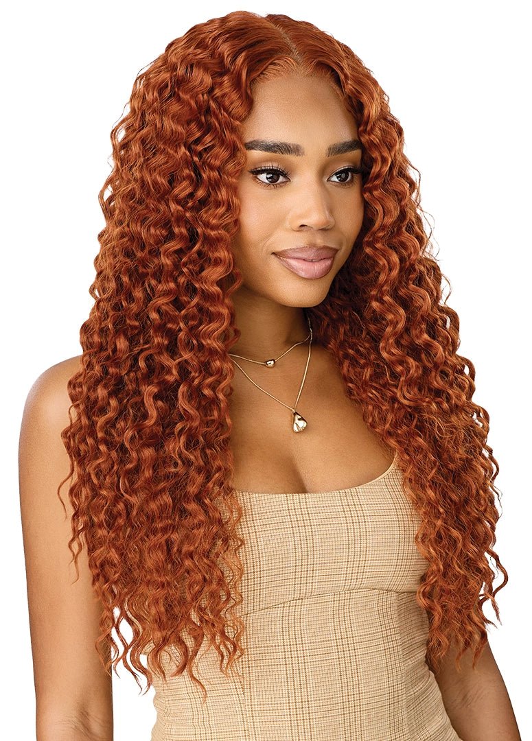 Outre NueBlend Perfect Hairline 13x6 Lace Frontal Wig – HHB Peruvian Curls 26” - Beauty Exchange Beauty Supply
