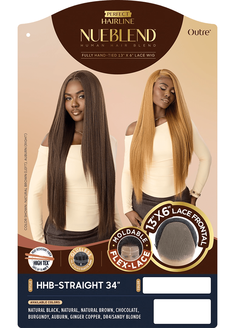 Outre NueBlend Perfect Hairline 13x6 Lace Frontal Wig – HHB Straight 34" - Beauty Exchange Beauty Supply