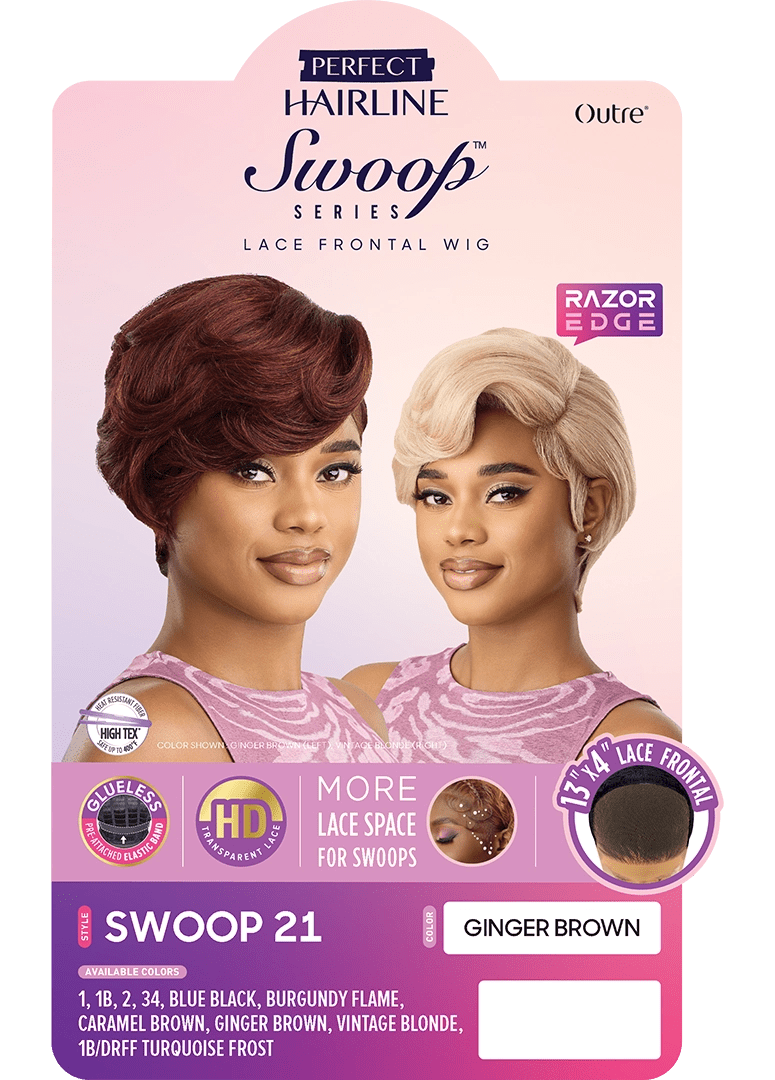 Outre Perfect Hairline Swoop Glueless 13x4 HD Lace Front Wig - Swoop 21 - Beauty Exchange Beauty Supply