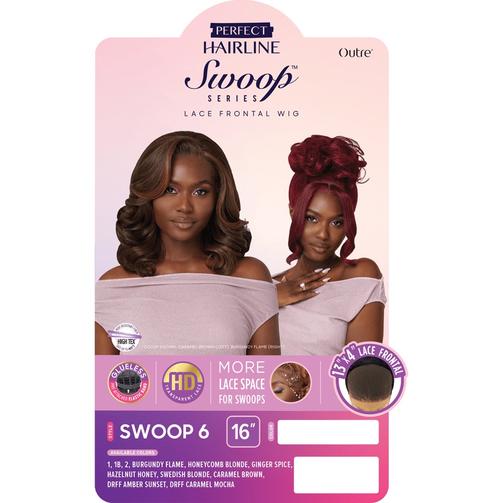 Outre Perfect Hairline Swoop Series 13x4 Synthetic HD Lace Front Wig - Swoop 6 - Beauty Exchange Beauty Supply