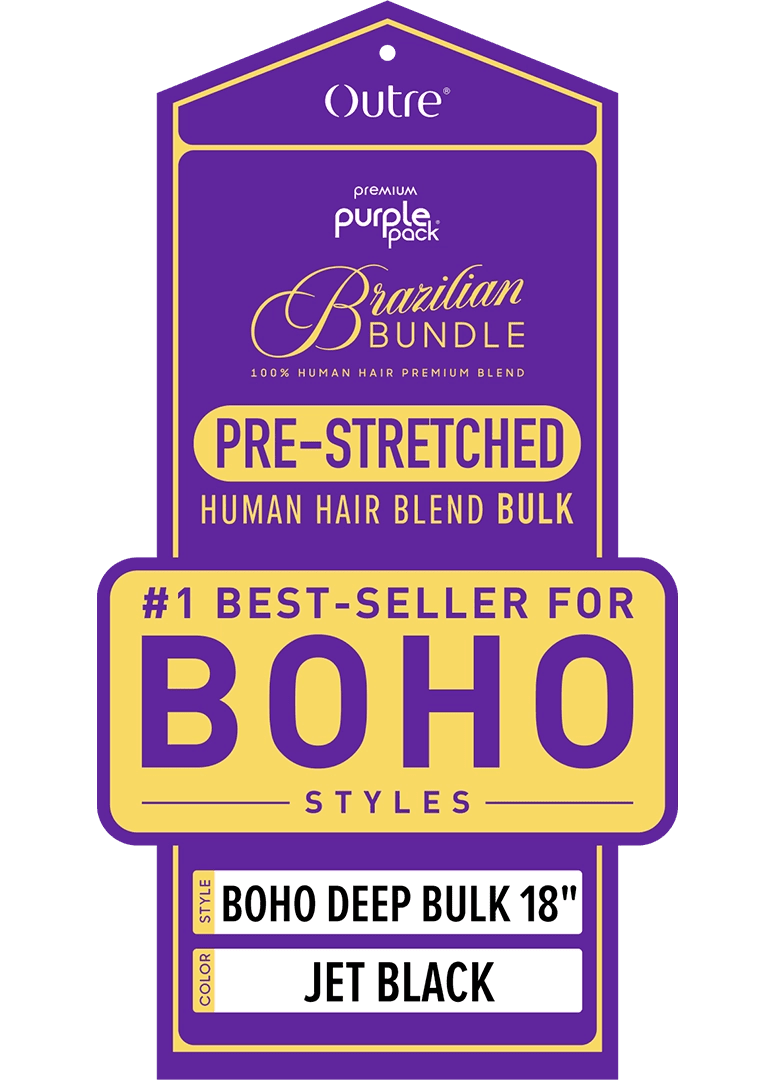 Outre Premium Purple Pack Pre-Stretched Boho Deep Bulk - 18" - Beauty Exchange Beauty Supply