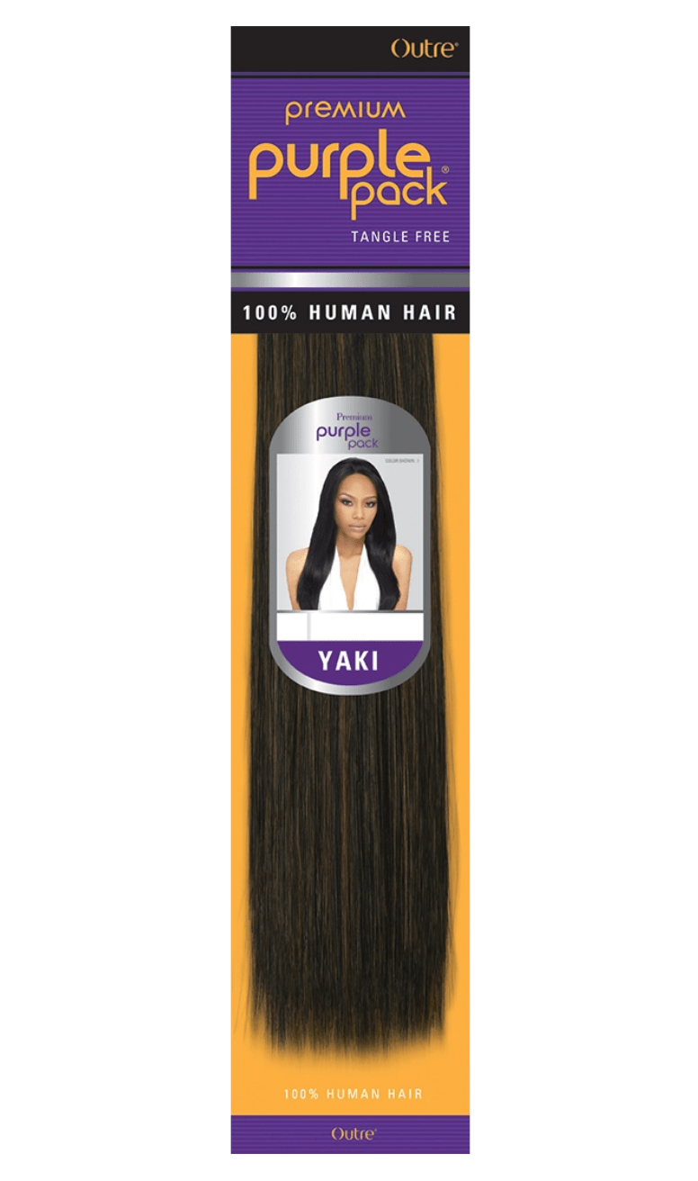 Outre Premium Purple Pack Yaki 100% Human Hair – 20" - Beauty Exchange Beauty Supply