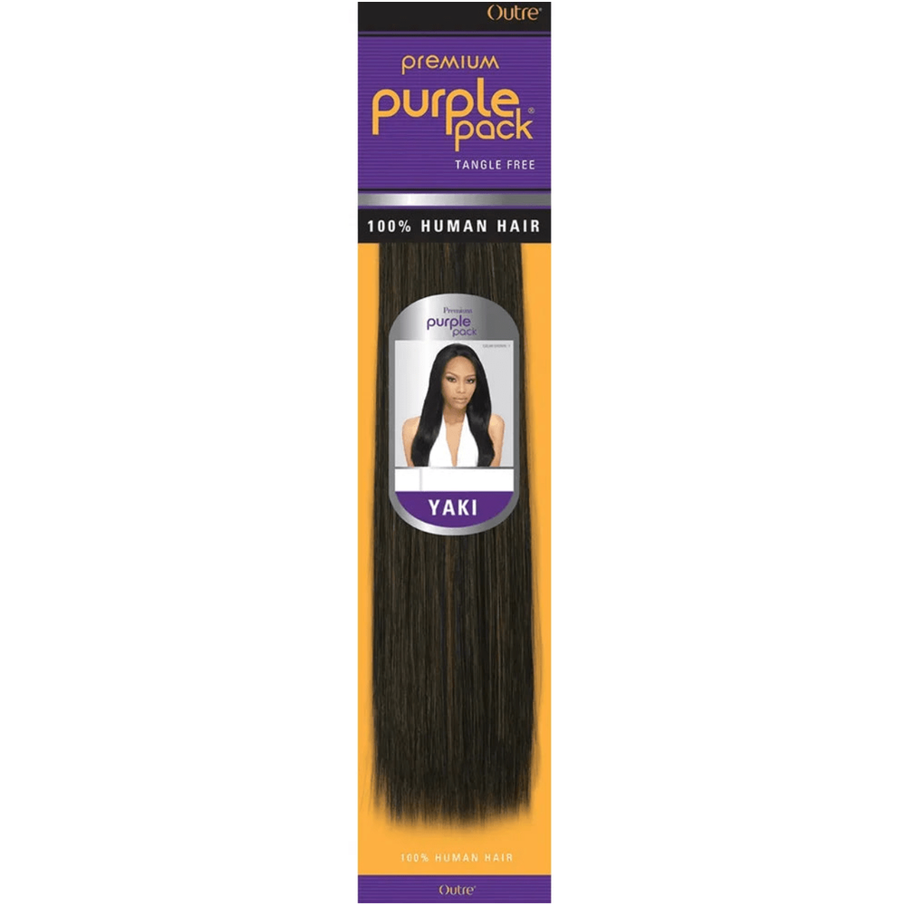 Outre Premium Purple Pack Yaki Human Hair Natural Texture - 12" - Beauty Exchange Beauty Supply
