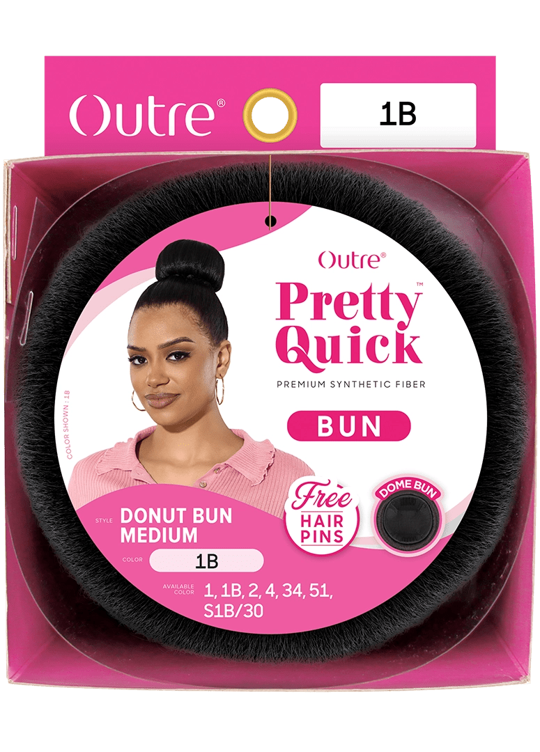 Outre Pretty Quick Bun – Donut Bun Medium - Beauty Exchange Beauty Supply