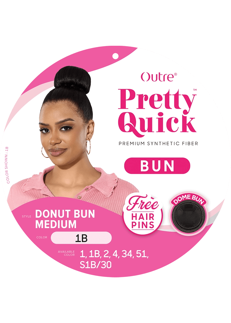 Outre Pretty Quick Bun – Donut Bun Medium - Beauty Exchange Beauty Supply