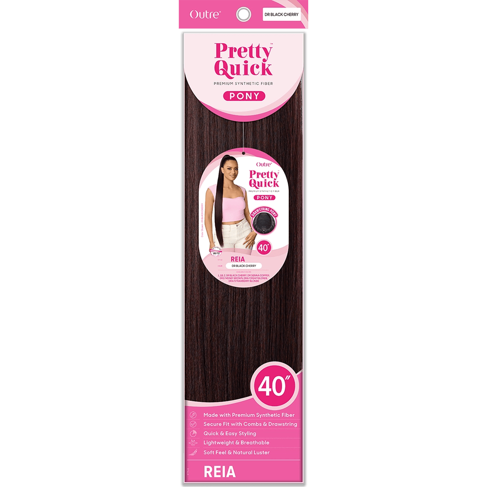 Outre Pretty Quick Drawstring Ponytail 40" – Reia - Beauty Exchange Beauty Supply