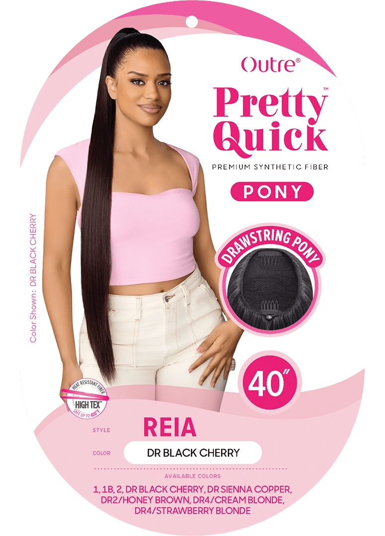 Outre Pretty Quick Drawstring Ponytail 40" – Reia - Beauty Exchange Beauty Supply