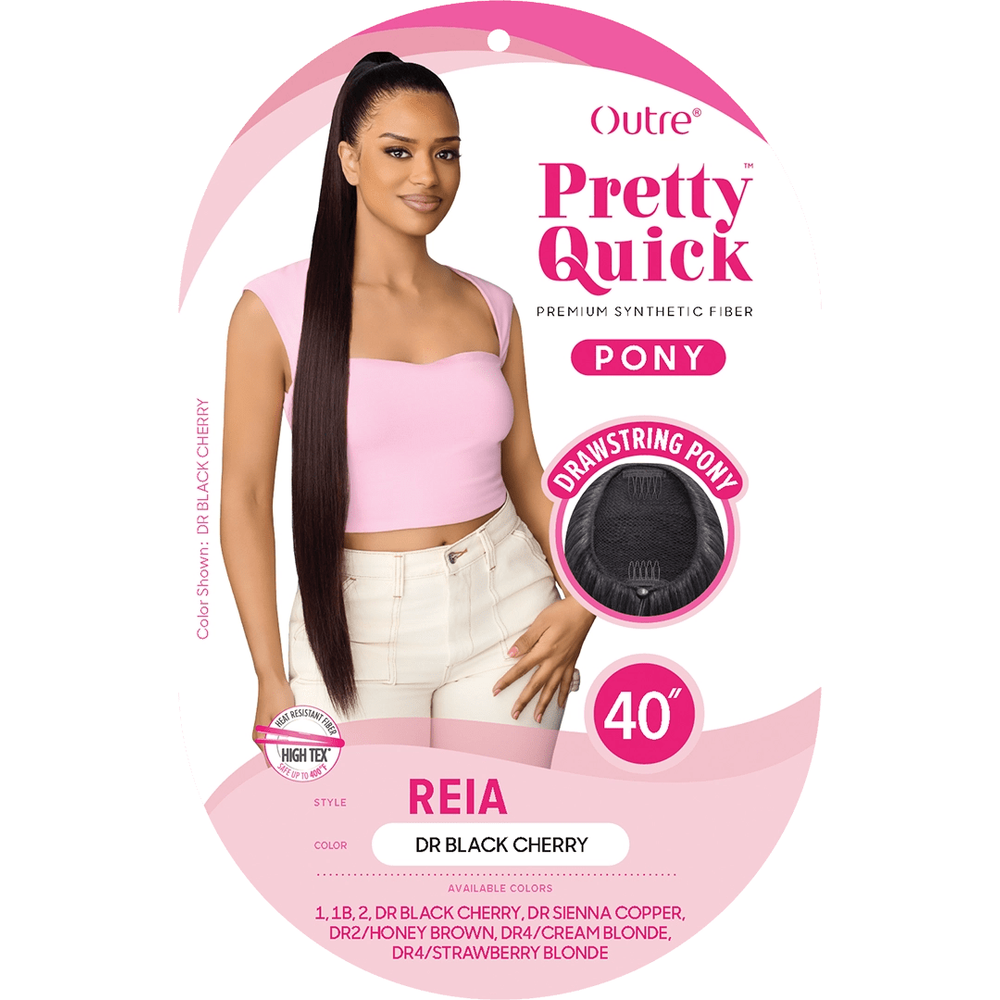 Outre Pretty Quick Drawstring Ponytail 40" – Reia - Beauty Exchange Beauty Supply
