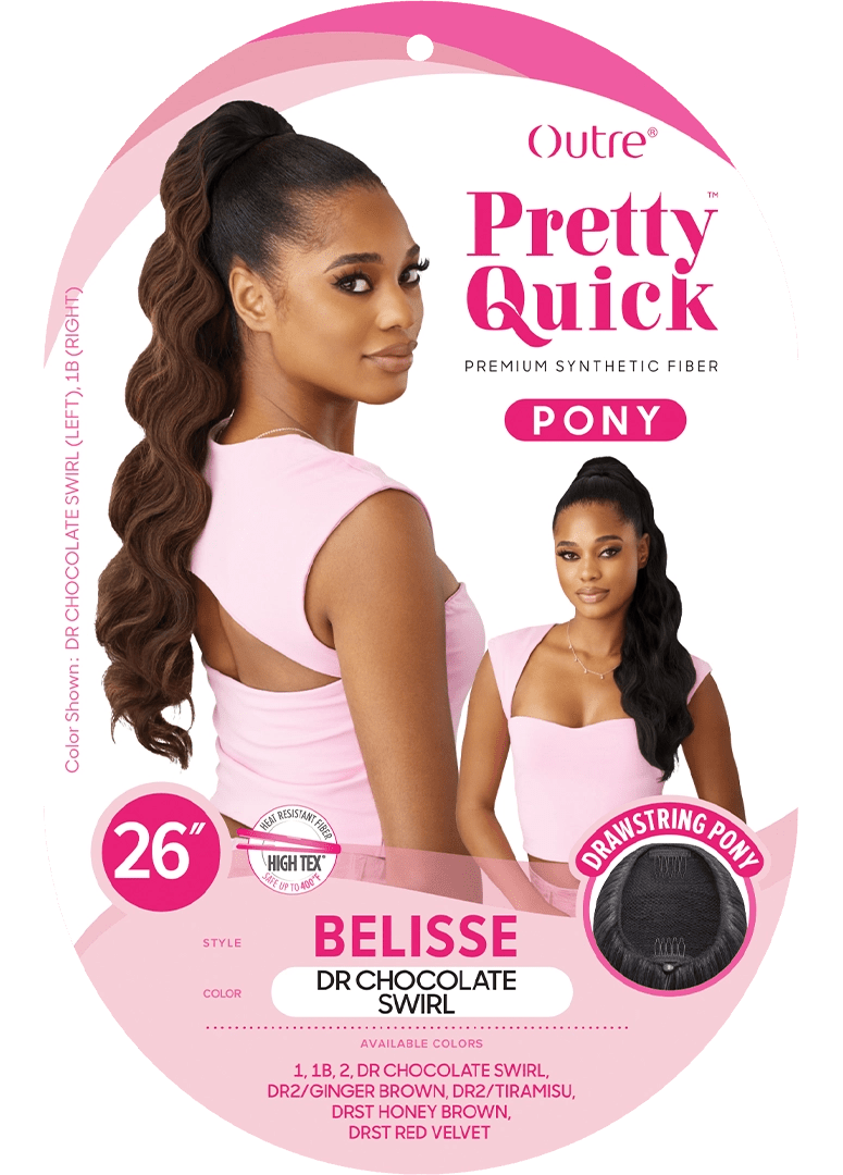 Outre Pretty Quick Drawstring Ponytail – Belisse - Beauty Exchange Beauty Supply