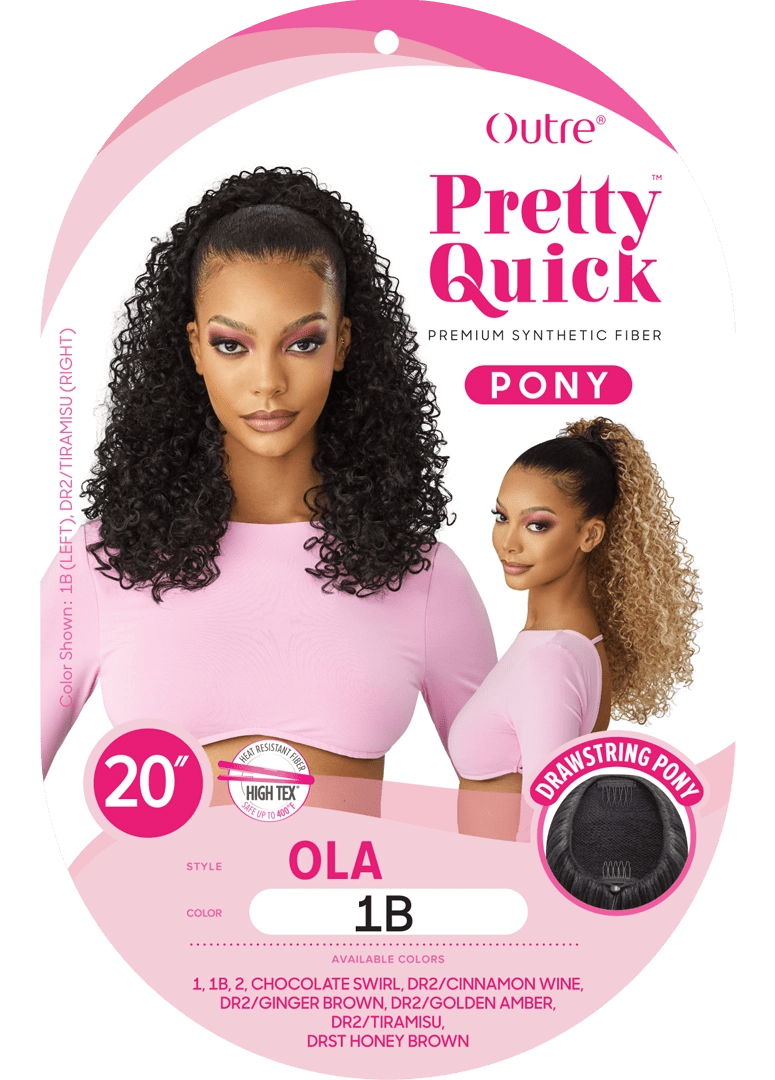 Outre Pretty Quick Drawstring Ponytail – Ola - Beauty Exchange Beauty Supply