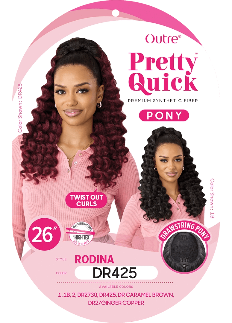 Outre Pretty Quick Drawstring Ponytail – Rodina - Beauty Exchange Beauty Supply