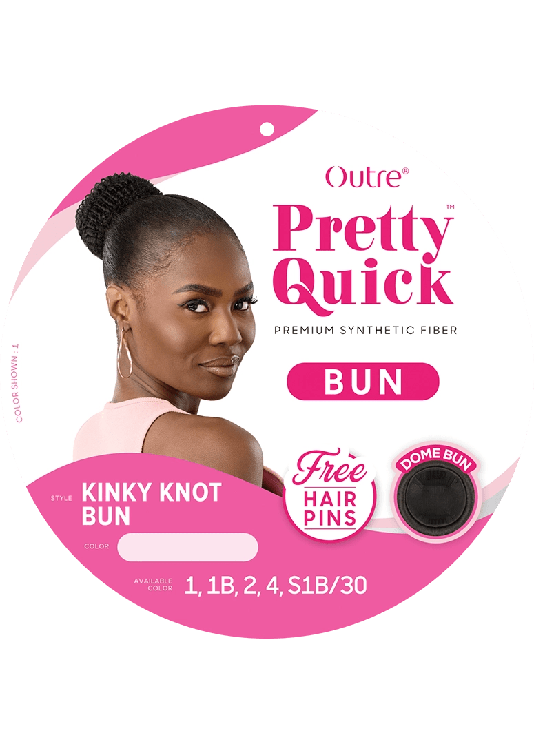 Outre Pretty Quick Synthetic Bun - Kinky Knot Bun - Beauty Exchange Beauty Supply