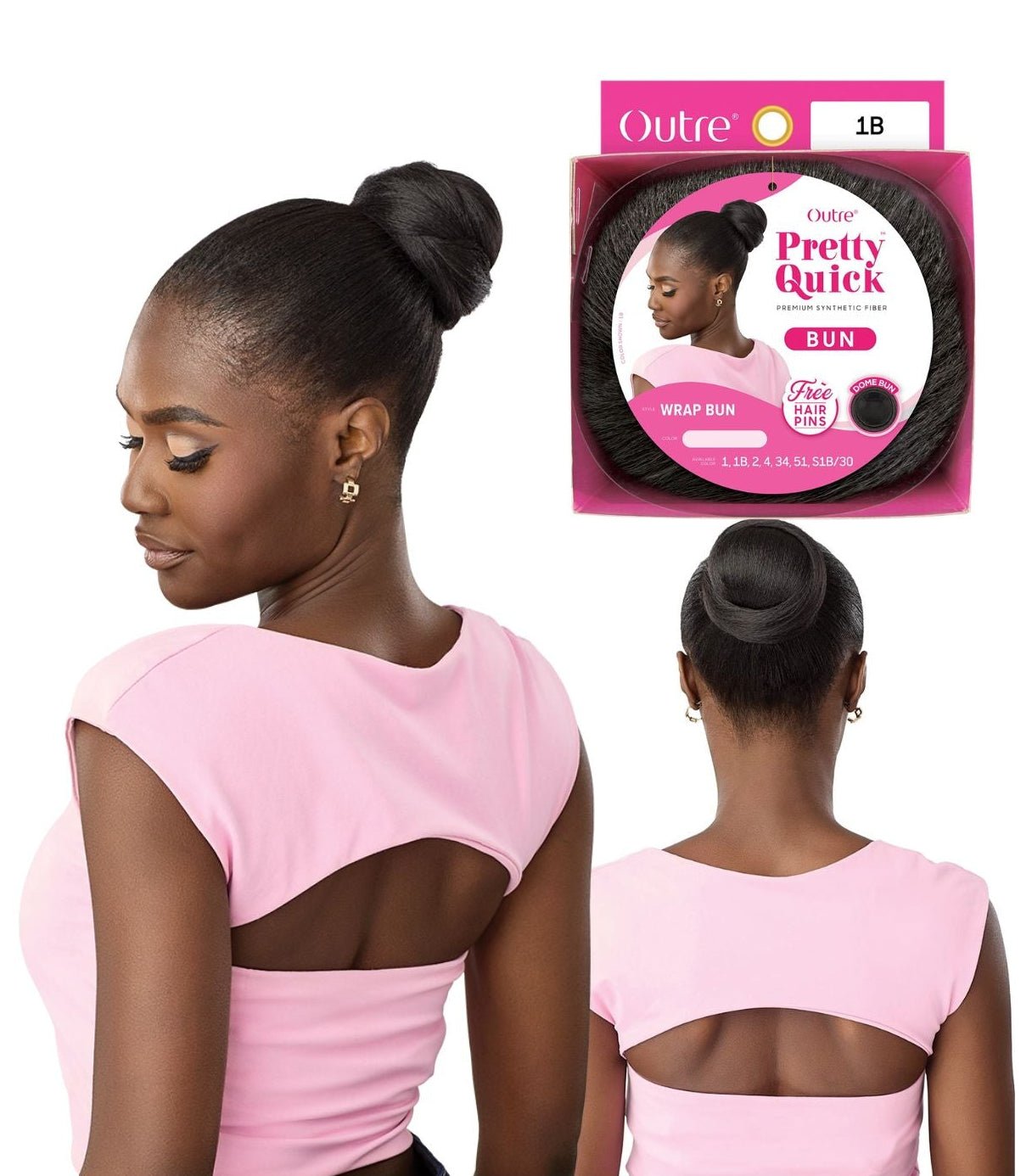 Outre Pretty Quick Synthetic Bun - Wrap Bun - Beauty Exchange Beauty Supply