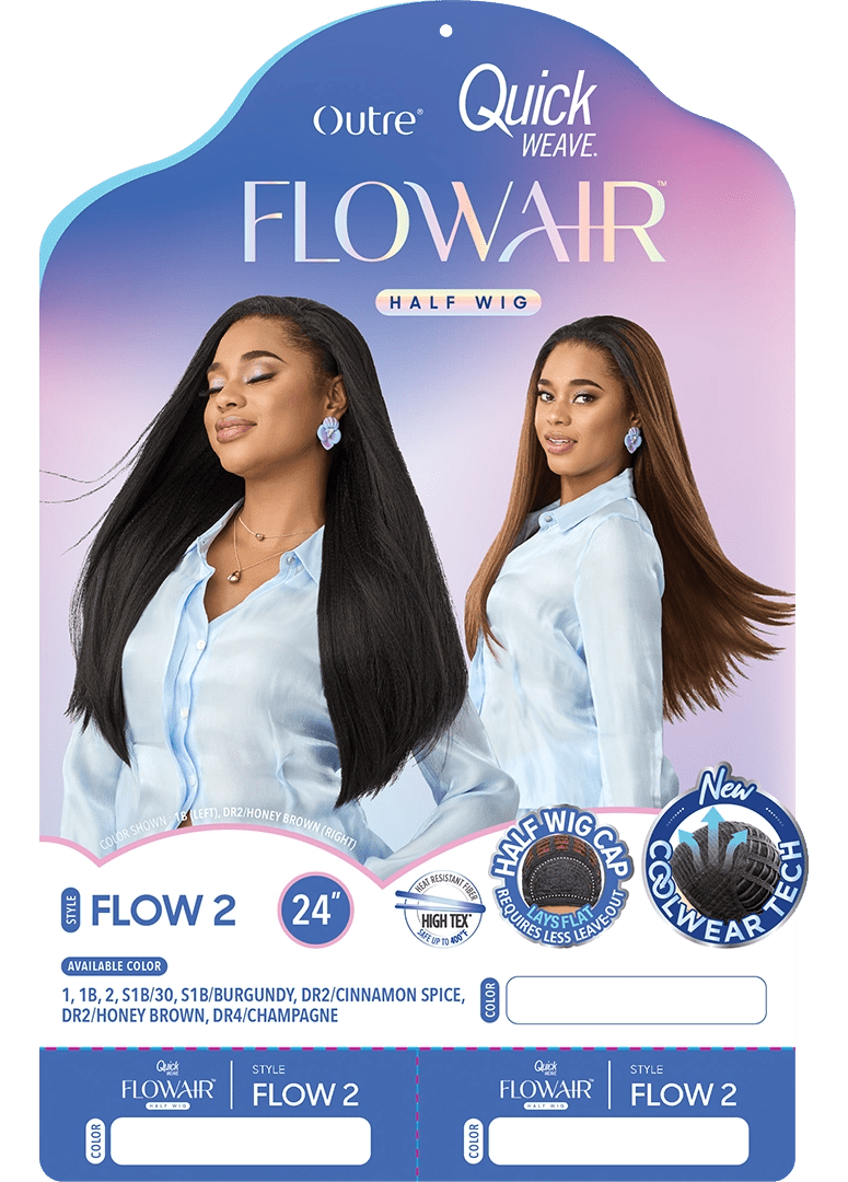 Outre Quick Weave Flowair Synthetic Half Wig – Flow 2 - Beauty Exchange Beauty Supply