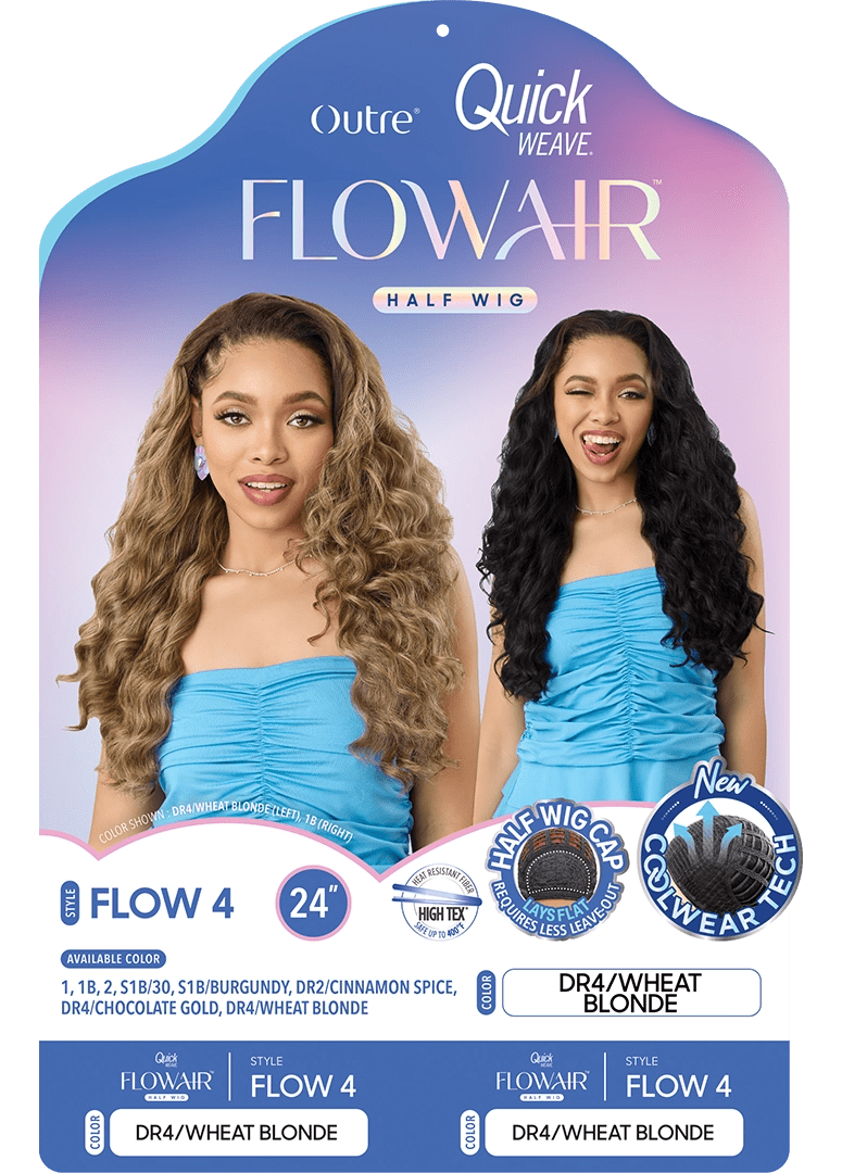Outre Quick Weave Flowair Synthetic Half Wig – Flow 4 - Beauty Exchange Beauty Supply
