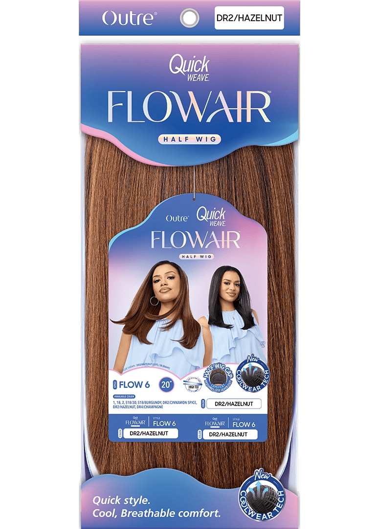 Outre Quick Weave Flowair Synthetic Half Wig – Flow 6 - Beauty Exchange Beauty Supply