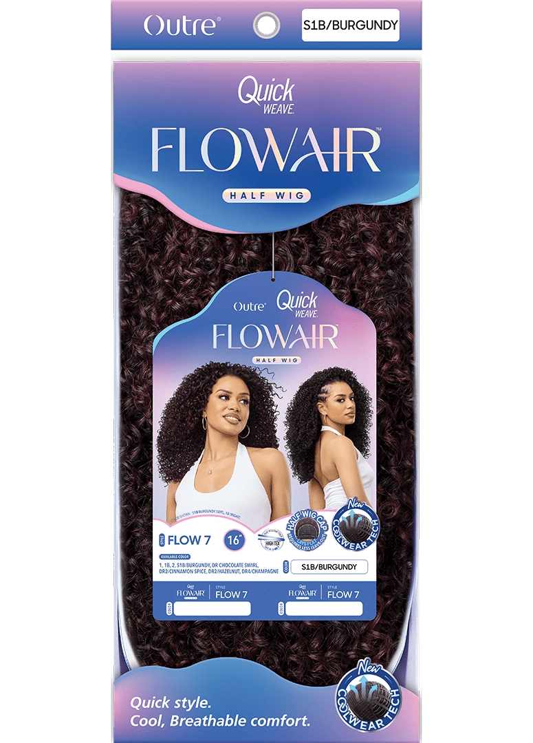 Outre Quick Weave Flowair Synthetic Half Wig – Flow 7 - Beauty Exchange Beauty Supply