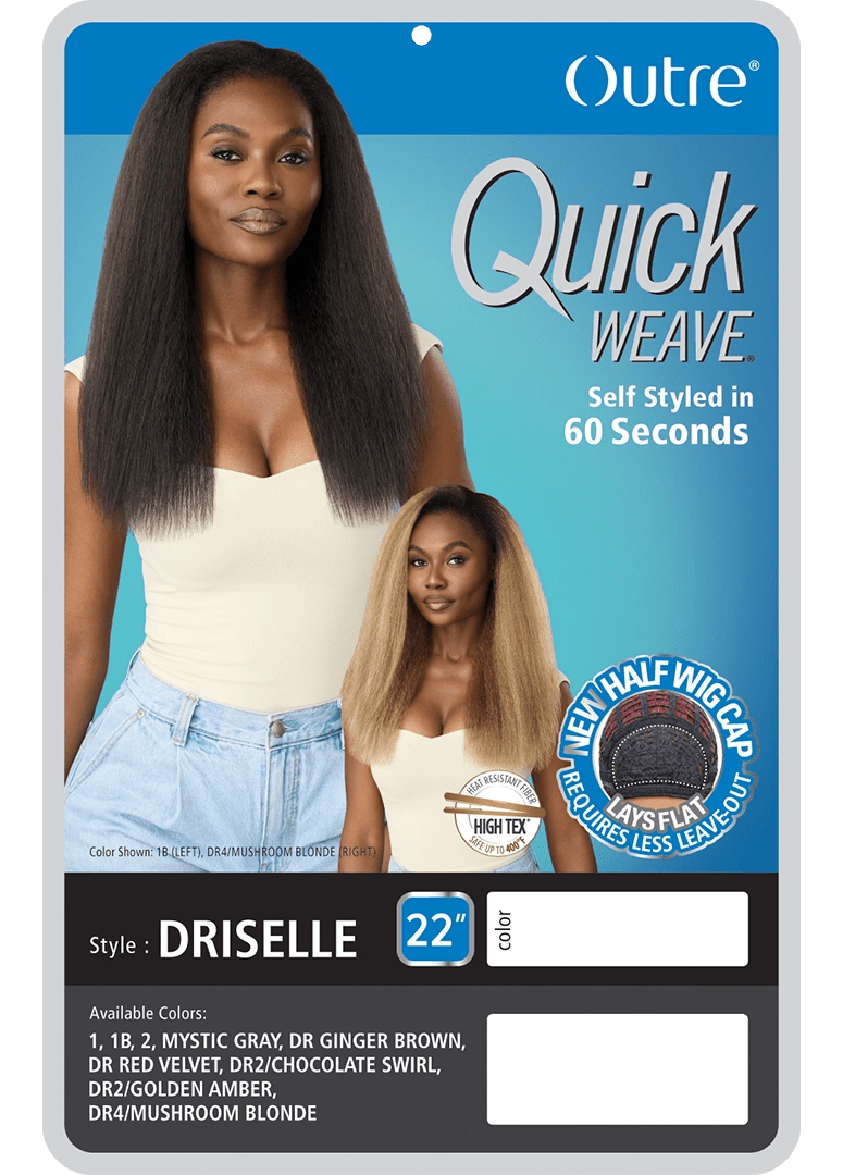 Outre Quick Weave Half Wig – Driselle - Beauty Exchange Beauty Supply