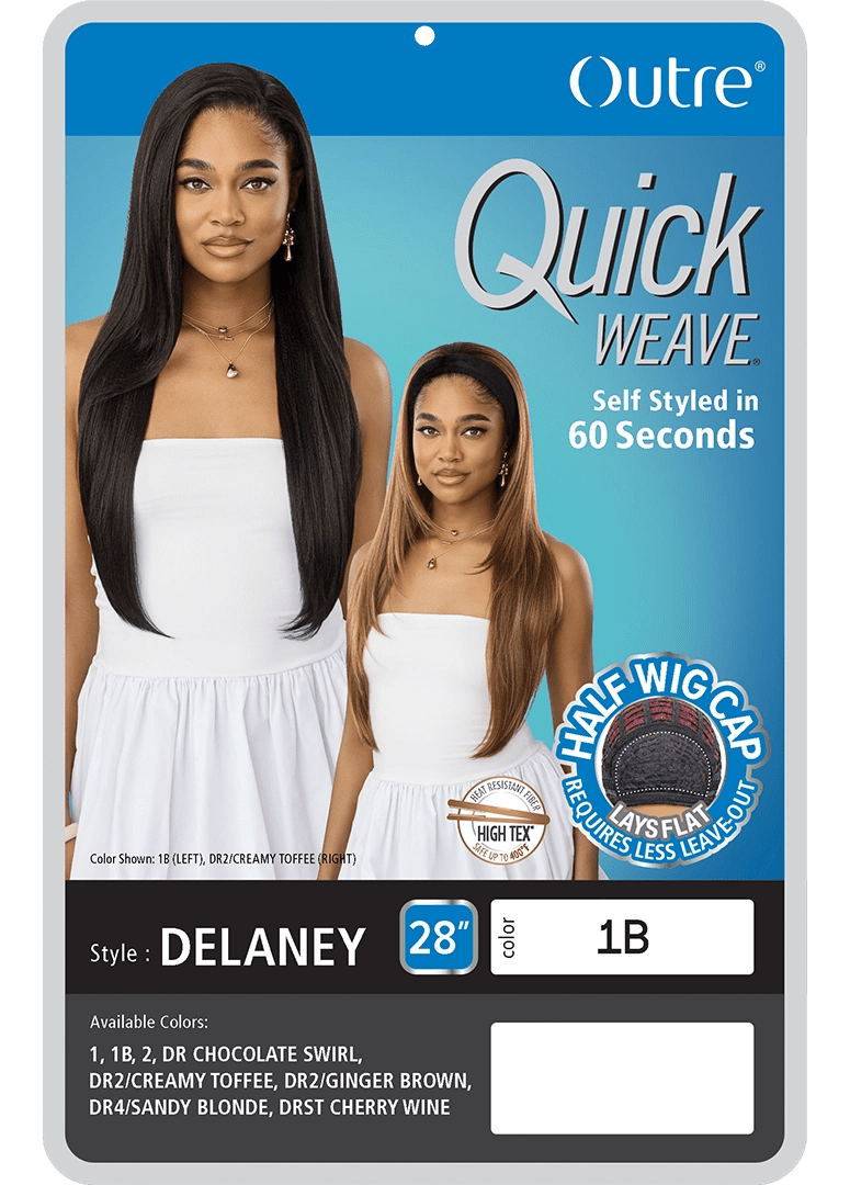 Outre Quick Weave Synthetic Half Wig – Delaney - Beauty Exchange Beauty Supply