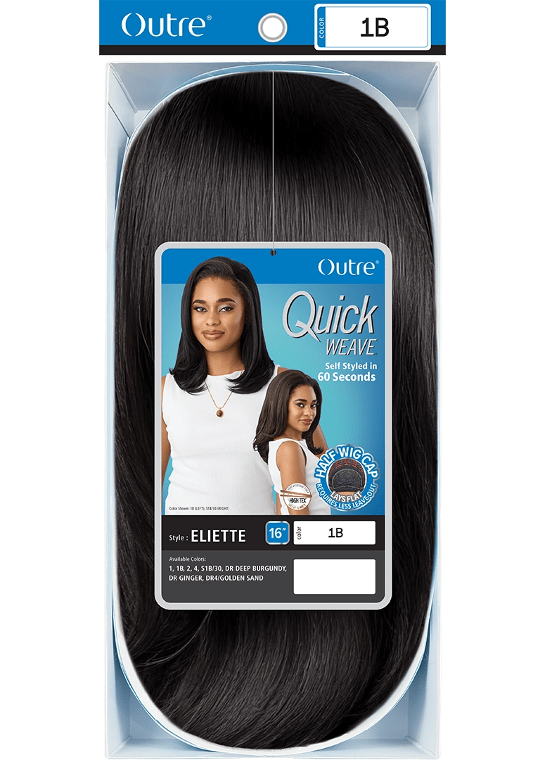 Outre Quick Weave Synthetic Half Wig – Eliette - Beauty Exchange Beauty Supply