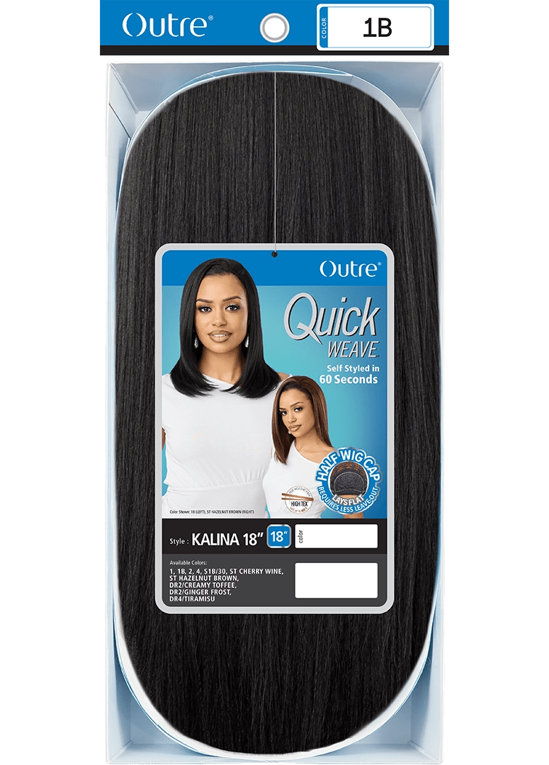 Outre Quick Weave Synthetic Half Wig – Kalina 18” - Beauty Exchange Beauty Supply